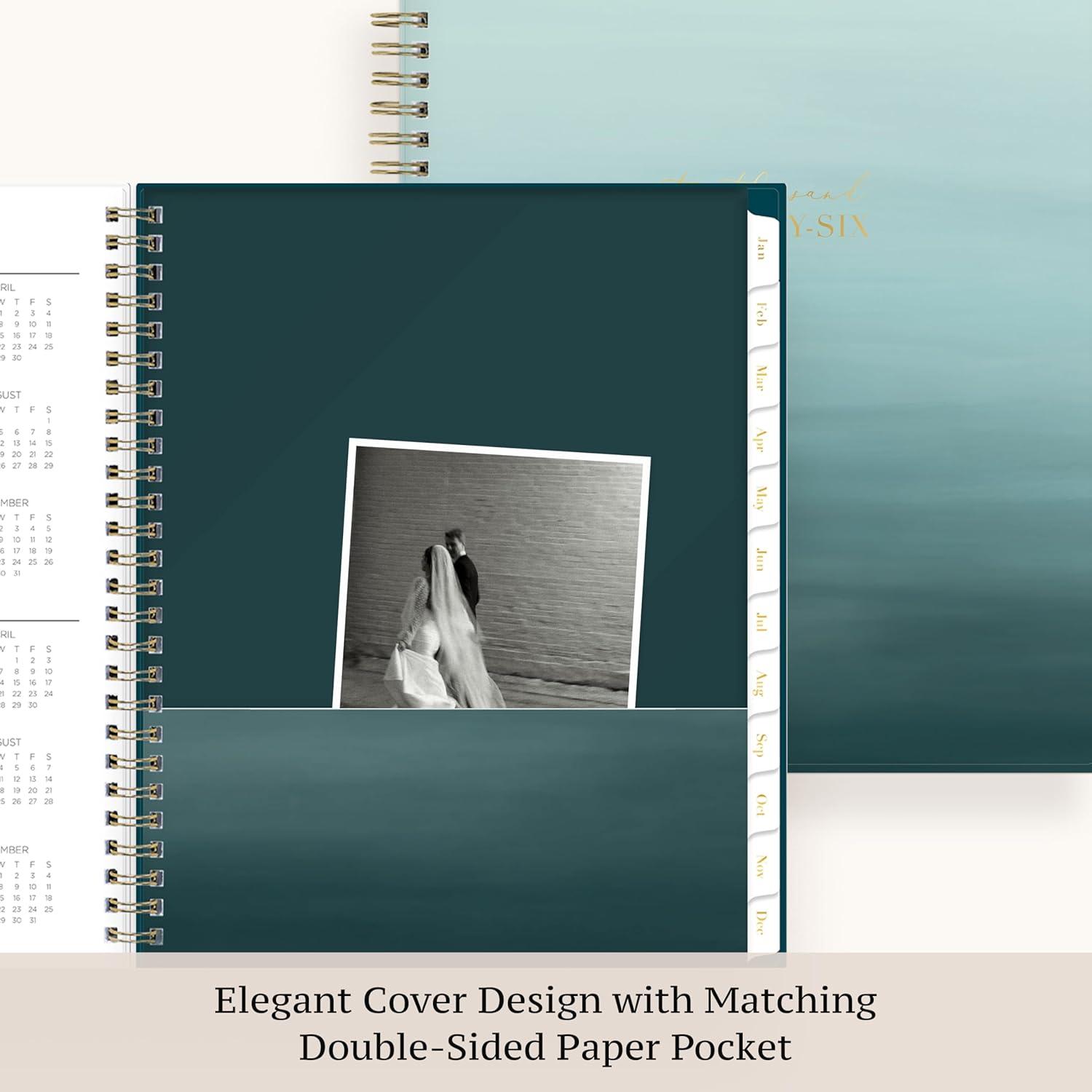 imageBlue Sky Life Note It 2026 Weekly and Monthly Planner Notes January 2026 December 2026 7quot x 9quot Flexible Cover Durable Twin Wire Binding Storage Pocket 50 Perforated Notes Sheets MarinaMarina 2026