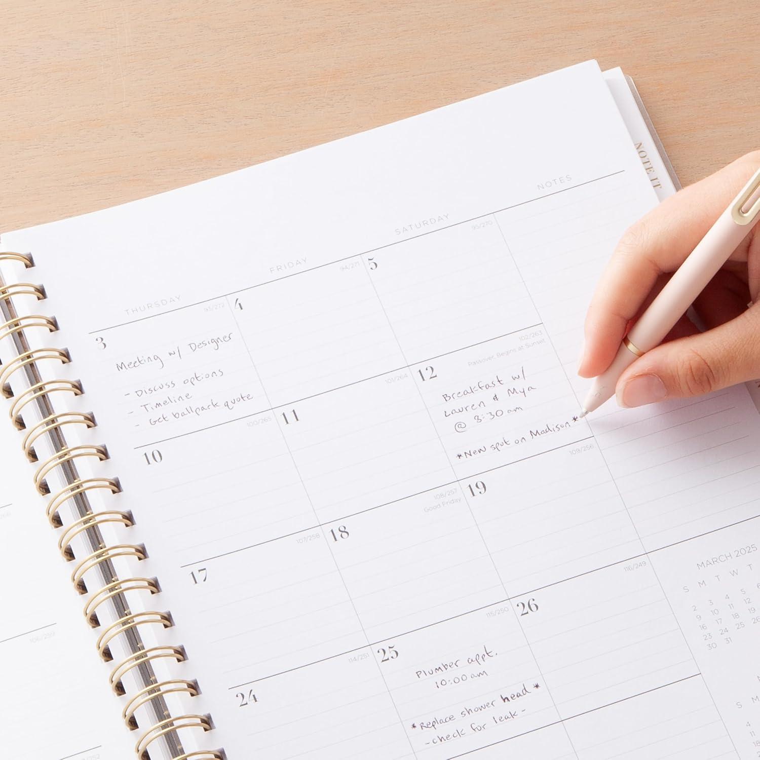 imageBlue Sky Life Note It 2026 Weekly and Monthly Planner Notes January 2026 December 2026 85quot x 11quot Flexible Cover Durable Twin Wire Binding Storage Pocket 50 Perforated Notes Sheets LeahLeah 2025