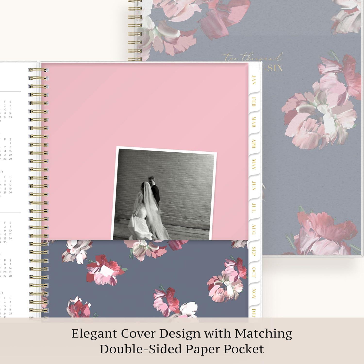 imageBlue Sky Life Note It 2026 Weekly and Monthly Planner Notes January 2026 December 2026 85quot x 11quot Flexible Cover Durable Twin Wire Binding Storage Pocket 50 Perforated Notes Sheets LeahLeah 2026