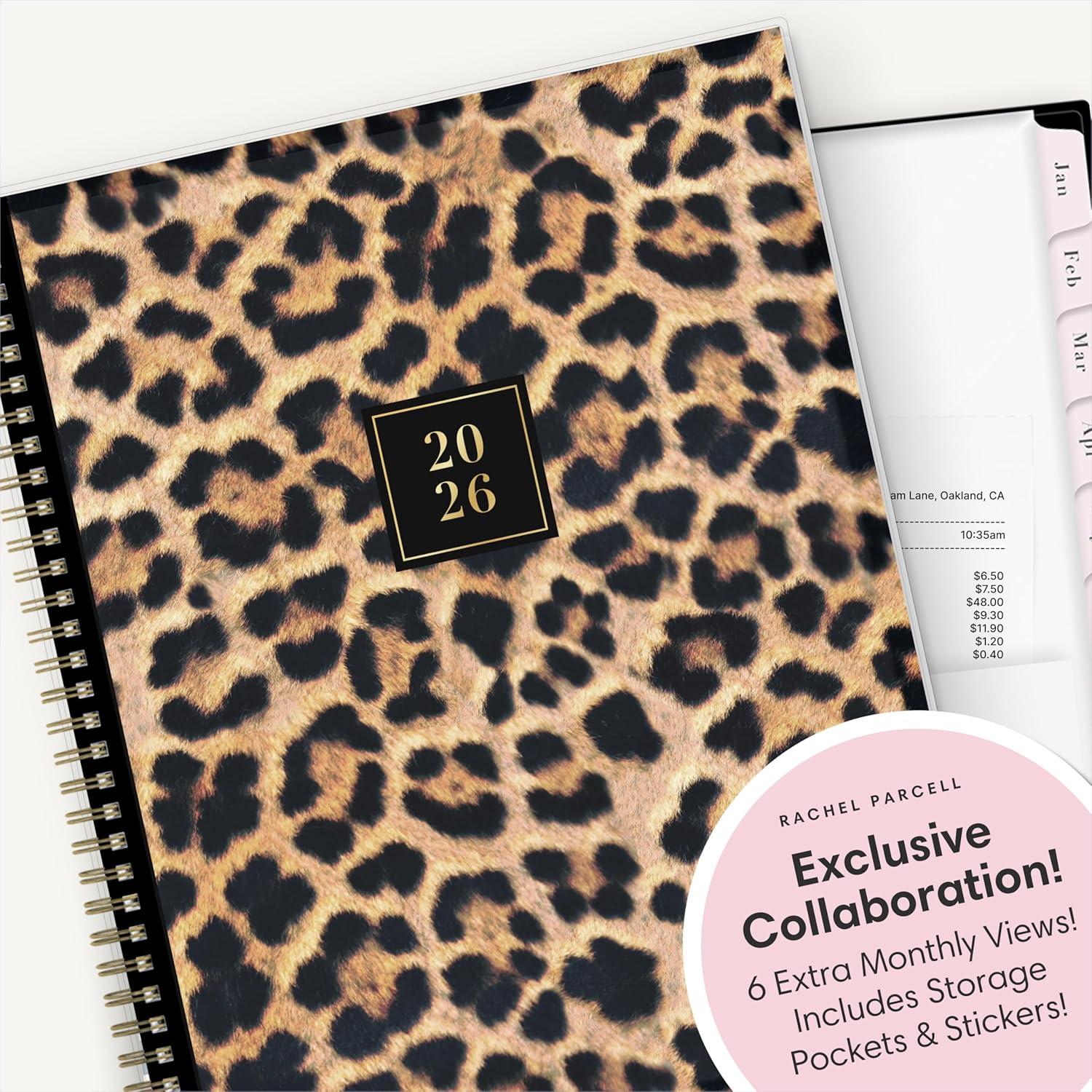 imageBlue Sky Rachel Parcell 2026 Weekly and Monthly Planner Calendar January 2026 December 2026 5quot x 8quot Clear Pocket Cover Durable Twin Wire Binding Laminated Tabs Storage Pocket Stickers AnaAna 2026