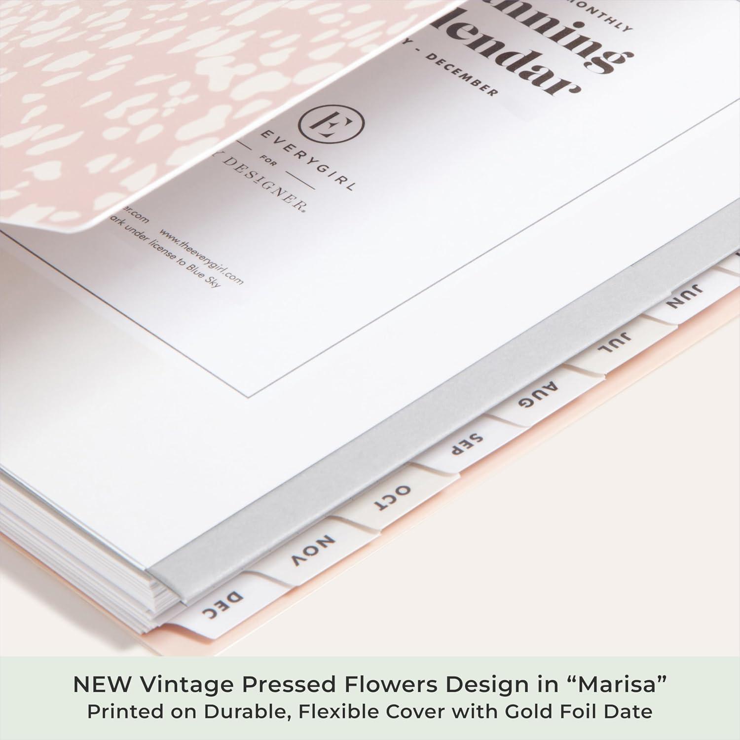 imageBlue Sky The Everygirl 2026 Weekly and Monthly Planner Calendar January 2026 December 2026 85quot x 11quot Flexible Cover Durable Twin Wire Binding Storage Pocket With Stickers Bengala Desert RoseBengala Desert Rose 2026