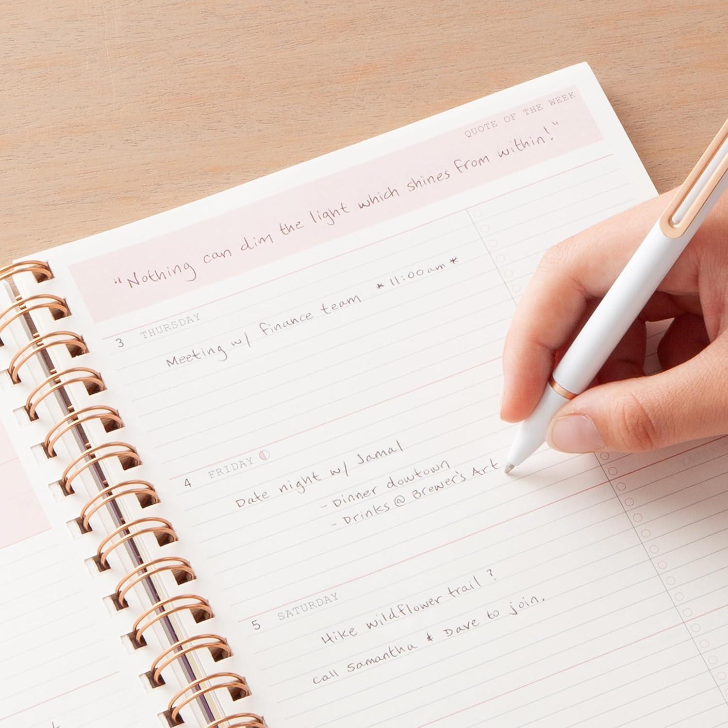 imageBlue Sky WAAV 2026 Weekly and Monthly Planner Calendar January 2026 December 2026 7quot x 9quot Flexible Cover Durable Twin Wire Binding Laminated Tabs Storage Pocket BaileyBailey 2025