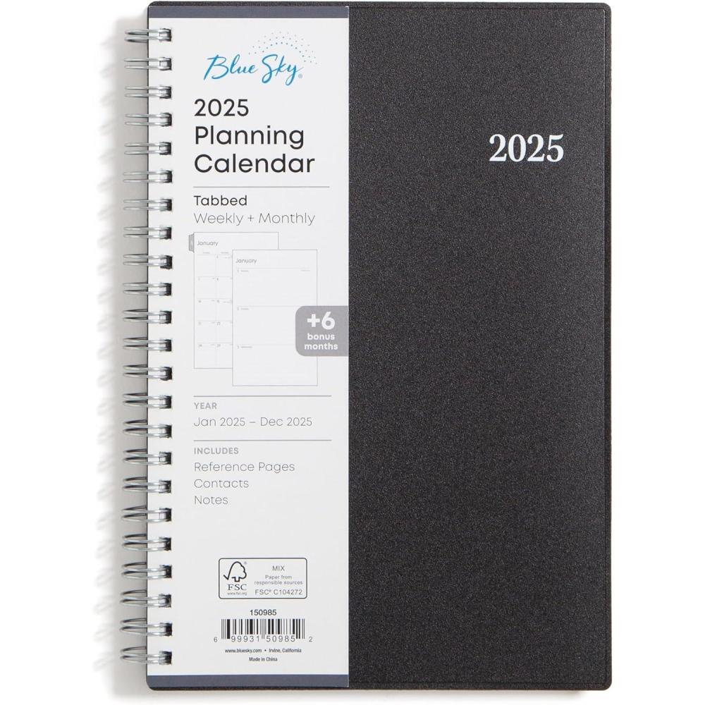 imageBlue Sky 2026 15Month Weekly and Monthly Mini Planner Calendar Includes October 2025 December 2026 3625quot x 6125quot Flexible Cover Wirebound Laminated Tabs EnterpriseEnterprise 2025