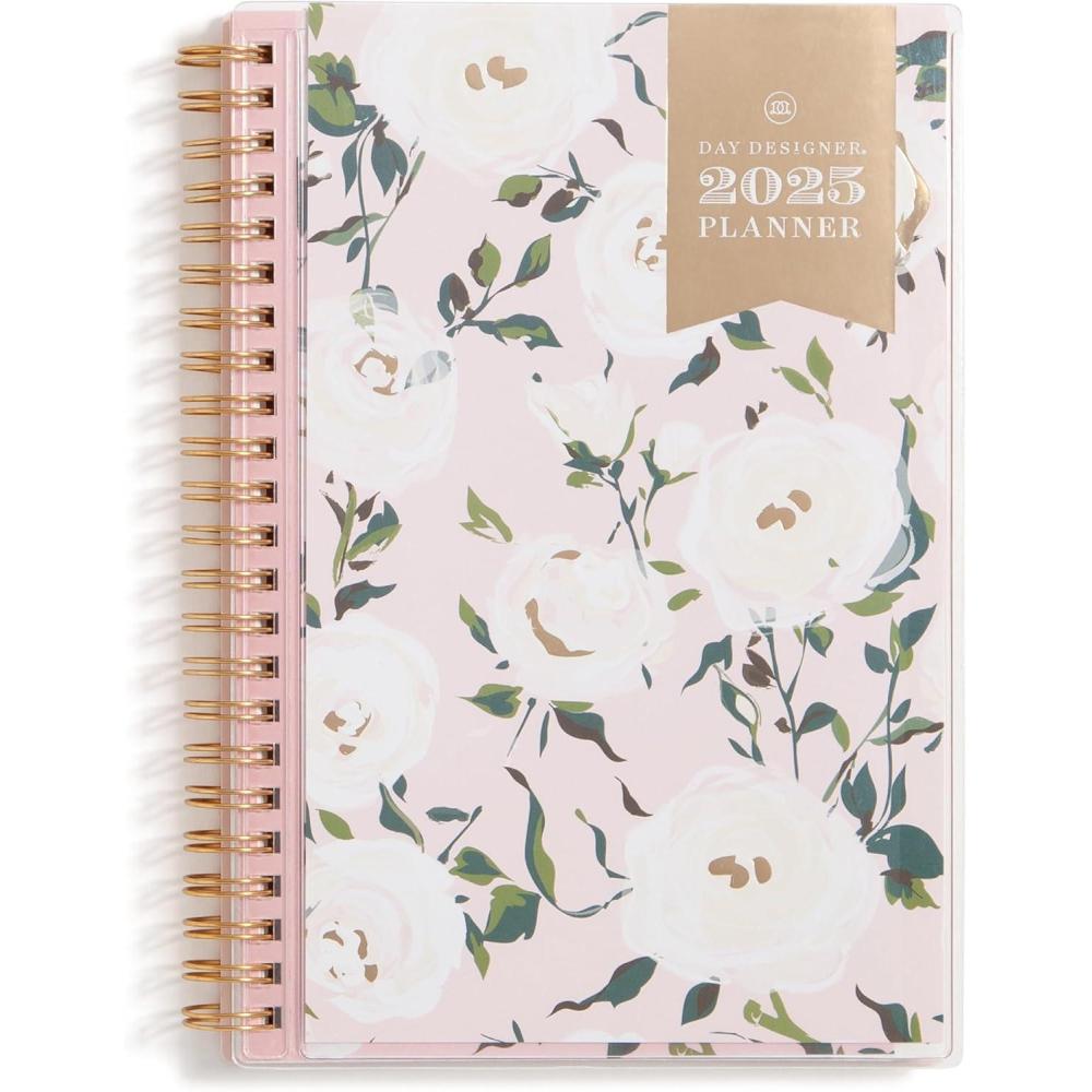 imageBlue Sky Day Designer 2026 Weekly and Monthly Planner Calendar January 2026 December 2026 5quot x 8quot Clear Pocket Cover Durable Twin Wire Binding Includes Storage Pocket Stickers Coming Up RosesComing Up Roses 2025