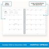 Blue Sky 15 Month 2026 Weekly and Monthly Planner Calendar, October 2025 – December 2026, 7″ x 9″, Flexible Cover, Durable Twin Wire Binding, Laminated Tabs, Includes Ruler & Sticky Notes, Wren(Wren- 2026)
