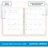 Blue Sky 15 Month 2026 Weekly and Monthly Planner Calendar, October 2025 – December 2026, 8.5″ x 11″, Laminated Cover, Durable Twin Wire Binding, Laminated Tabs, Storage Pocket, Includes Stickers, Coronado(Alya- 2026)