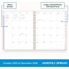 Blue Sky 15 Month 2026 Weekly and Monthly Planner Calendar, October 2025 – December 2026, 8.5″ x 11″, Laminated Cover, Durable Twin Wire Binding, Laminated Tabs, Storage Pocket, Includes Stickers, Coronado(Darby- 2026)