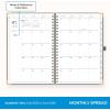 Blue Sky 2025-2026 Weekly and Monthly Academic Year Planner Calendar, July 2025 – June 2026, 5″ x 8″, Faux Leather Cover, Wirebound, Storage Pocket, Laminated Tabs, Imperial Rose(Olive Green- 2025/2026)