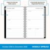 Blue Sky 2026 15-Month Weekly and Monthly Mini Planner Calendar, Includes October 2025 – December 2026, 3.625″ x 6.125″, Flexible Cover, Wirebound, Laminated Tabs, Enterprise(Enterprise- 2026)