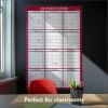 Blue Sky 2026 Laminated Erasable Wall Calendar, Double Sided With Two Monthly Layouts, 48″ x 32″, Perfect For Workplace And Classrooms, With Pen, Classic Red(Classic Red- 2026)