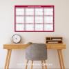 Blue Sky 2026 Laminated Erasable Wall Calendar, Double Sided With Two Monthly Layouts, 48″ x 32″, Perfect For Workplace And Classrooms, With Pen, Classic Red(Classic Red- 2026)