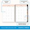 Blue Sky 2026 Weekly and Monthly Planner Calendar, January 2026 – December 2026, 5.875” x 8.625”, Flexible Cover, Storage Pocket, Ruler, Colorful Interior, Includes Extra 30 Sheets of Notes, Black(Monroe Dark- 2026)