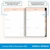 Blue Sky 2026 Weekly and Monthly Planner Calendar, January 2026 – December 2026, 5.875” x 8.625”, Flexible Cover, Storage Pocket, Ruler, Colorful Interior, Includes Extra 30 Sheets of Notes, Black(Monroe Dark- 2026)
