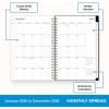 Blue Sky 2026 Weekly and Monthly Planner Calendar, January 2026 – December 2026, 5″ x 8″, Clear Pocket Cover, Laminated Tabs, Durable Twin Wire Binding, Baccara Dark(Baccara Dark- 2026)