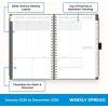 Blue Sky 2026 Weekly and Monthly Planner Calendar, January 2026 – December 2026, 5″ x 8″, Faux Leather Cover, Durable Twin Wire Binding, Storage Pocket, Laminated Tabs, Includes Pen Loop, Bungee, Ruler, Black(Black- 2026)