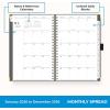Blue Sky 2026 Weekly and Monthly Planner Calendar, January 2026 – December 2026, 5″ x 8″, Faux Leather Cover, Durable Twin Wire Binding, Storage Pocket, Laminated Tabs, Includes Pen Loop, Bungee, Ruler, Black(Black- 2026)