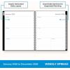 Blue Sky 2026 Weekly and Monthly Planner Calendar, January 2026 – December 2026, 8” x 10.875”, Flexible Cover, Laminated Tabs, Durable Twin Wire Binding, Dainian(Dainian- 2026)