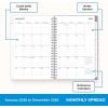 Blue Sky 2026 Weekly and Monthly Planner Calendar, January 2026 – December 2026, 8.5″ x 11″, Clear Pocket Cover, Laminated Tabs, Durable Twin Wire Binding, Storage Pocket, Laila(Laila- 2026)