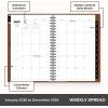 Blue Sky ASMBLD 2026 Weekly and Monthly Planner Calendar, January 2026 – December 2026, 5″ x 8″, Faux Leather Cover, Durable Twin Wire Binding, Storage Pocket, Laminated Tabs, Refillable, Pen Loop, Tan(Tan- 2026)