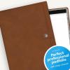 Blue Sky ASMBLD Faux Leather Padfolio, 12.13″ x 9.45″, Letter Size, Non-Dated, Professional Portfolio with Notepad, Business Organizer for Meetings and Office, Tan(Tan)