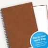 Blue Sky ASMBLD Non-Dated Notebook, 160 Pages, 5.75″ x 8.5″, Safety Wirebound, Tan Faux Leather Cover, Lined Pages, Durable, Perfect for Office, Home, School, Journals(Brown)
