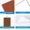 Blue Sky ASMBLD Non-Dated Notebook, 160 Pages, 5.75″ x 8.5″, Safety Wirebound, Tan Faux Leather Cover, Lined Pages, Durable, Perfect for Office, Home, School, Journals(Brown)
