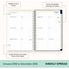Blue Sky Day Designer 2026 Weekly and Monthly Planner Calendar, January 2026 – December 2026, 8.5″ x 11″, Clear Pocket Cover, Durable Twin Wire Binding, Includes Storage Pocket, Stickers, Peyton Navy(Peyton Navy- 2026)