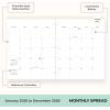 Blue Sky Day Designer 24 Month 2026 Monthly Planner Calendar, January 2026 – December 2027, 8.5″ x 11″, Flexible Cover, Stapled Binding, Swiss Dot Black(Orange Blossom Mint- 2026)