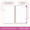 Blue Sky Kelly Ventura 2026 Weekly and Monthly Planner Calendar, January 2026 – December 2026, 5″ x 8″, Flexible Cover, Laminated Tabs, Durable Twin Wire Binding, Storage Pocket, Magenta Blooms(Magenta Blooms- 2026)