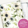 Blue Sky Kelly Ventura 2026 Weekly and Monthly Planner Calendar, January 2026 – December 2026, 8.5″ x 11″, Flexible Cover, Laminated Tabs, Durable Twin Wire Binding, Storage Pocket, Anemones(Anemones- 2026)