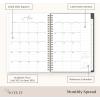 Blue Sky Life Note It 2025-2026 Academic Year Weekly and Monthly Planner, July 2025 – June 2026, 5.875″ x 8.625″, Frosted Cover, Laminated Tabs, Wirebound, Storage Pocket, Hannah(Hannah- 2025/2026)