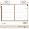 Blue Sky Life Note It 2026 Weekly and Monthly Planner Notes, January 2026 – December 2026, 8.5″ x 11″, Flexible Cover, Durable Twin Wire Binding, Storage Pocket, 50 Perforated Notes Sheets, Leah(Solid Latte- 2026)