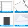Blue Sky Smart Notes Professional Notebook, Wire-O Binding, 8.5″ x 11″, Black (14713)(Gray- 4 Pack)