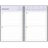 Blue Sky Undated Daily Planner, Flexible Cover, Twin-Wire Binding, 5.5″ x 8.5″, Passages