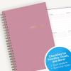 Blue Sky Undated Planner Calendar, 5” x 8” Weekly View Organizer, Twin-Wire Binding, Flexible Cover, Blank Notes Pages for Goal-Setting and Productivity (Imperial Rose, 5″ x 8″)(Imperial Rose)
