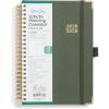 Blue Sky 2025-2026 Weekly and Monthly Academic Year Planner Calendar, July 2025 – June 2026, 5″ x 8″, Faux Leather Cover, Wirebound, Storage Pocket, Laminated Tabs, Imperial Rose(Olive Green- 2025/2026)