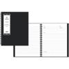 Blue Sky Aligned Notes Professional Business Notebook, Flexible Cover, Twin-Wire Binding, Perforated Pages, 8.5″ x 11″, Black(8.5″ x 11″)