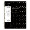 Blue Sky Ashley G 2026 Weekly and Monthly Planner Calendar, January 2026 – December 2026, 8.5″ x 11″, Flexible Cover, Durable Twin Wire Binding, Laminated Tabs, Pocket & Stickers, Shooting Stars Cream(Sweetheart Black- 2026)