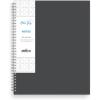 Blue Sky Smart Notes Professional Notebook, Wire-O Binding, 8.5″ x 11″, Black (14713)(gray)
