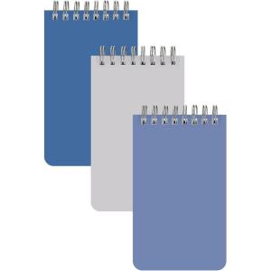 Blue Sky Flip Notes, 3″ x 5″, Non-Dated, Safety Wirebound, Assorted Colors, 3-Pack, Pocket-Sized Notepads for Notes, Lists, and Reminders (3, Assorted)(Assorted)