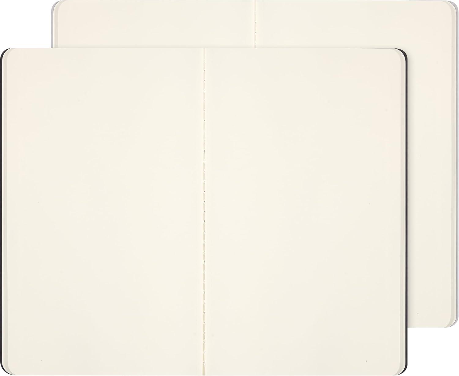 imageMoleskine Limited Edition NASAinspired Cahier Journals Soft Cover Large 5quot x 825quot Plain BlackGray 80 pages Set of 2