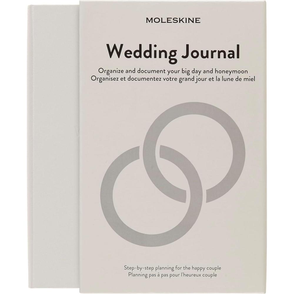 imageMoleskine Passion Journal Wedding Hard Cover Large 5quot x 825quot Pearl Grey 400 Pages