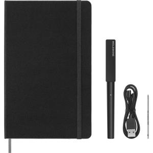 Moleskine Smart Writing Set with Improved Battery – 2024 Edition | Smart Notebook & Smart Pen for Digital Note-Taking | Works Notes App Smart Notebooks Only