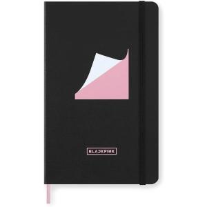 Moleskine x BLACKPINK Limited Edition Notebook, Hard Cover, Large (5″ x 8.25″) Ruled/Lined, Black, 240 Pages