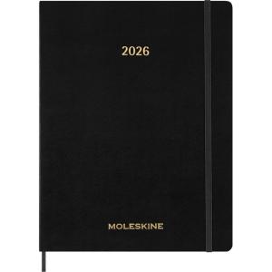 Moleskine 2026 15-Month Essential Planner, Soft Cover, Weekly Vertical, XXL (8.5″ x 11″), Black, 144 pages