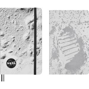 Moleskine Limited Edition NASA-inspired ‘Moon surface’ Ruled Notebook & Plain Cahier Journal, Large (5″ x 8.25″), Light Grey, 176 pages