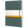 Moleskine Classic Notebook, Hard Cover, XL (7.5″ x 9.5″) Ruled/Lined, Forest Green, 192 Pages