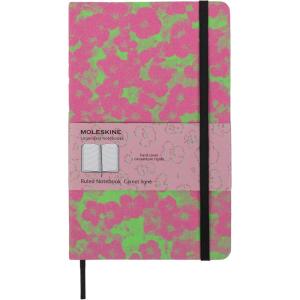 Moleskine Custom Edition Notebook, Hard Cover, Ruled, Large (5″ x 8.25″), Fluorescent Pink/Green, 240 Pages