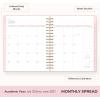 Blue Sky Rachel Parcell 2026-2027 Daily and Monthly Academic Year Planner Calendar, July 2026 – June 2027, 7″ x 9″, Laminated Cover, Wirebound, Laminated Tabs, Storage Pocket, Includes Stickers, Laine Pink(Laine- 2026/2027)