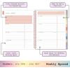 Blue Sky WAAV 2026-2027 Weekly and Monthly Academic Year Planner Calendar, July 2026 – June 2027, 7″ x 9″, Flexible Cover, Wirebound, Laminated Tabs, Storage Pocket, Junny(Junny- 2026/2027)